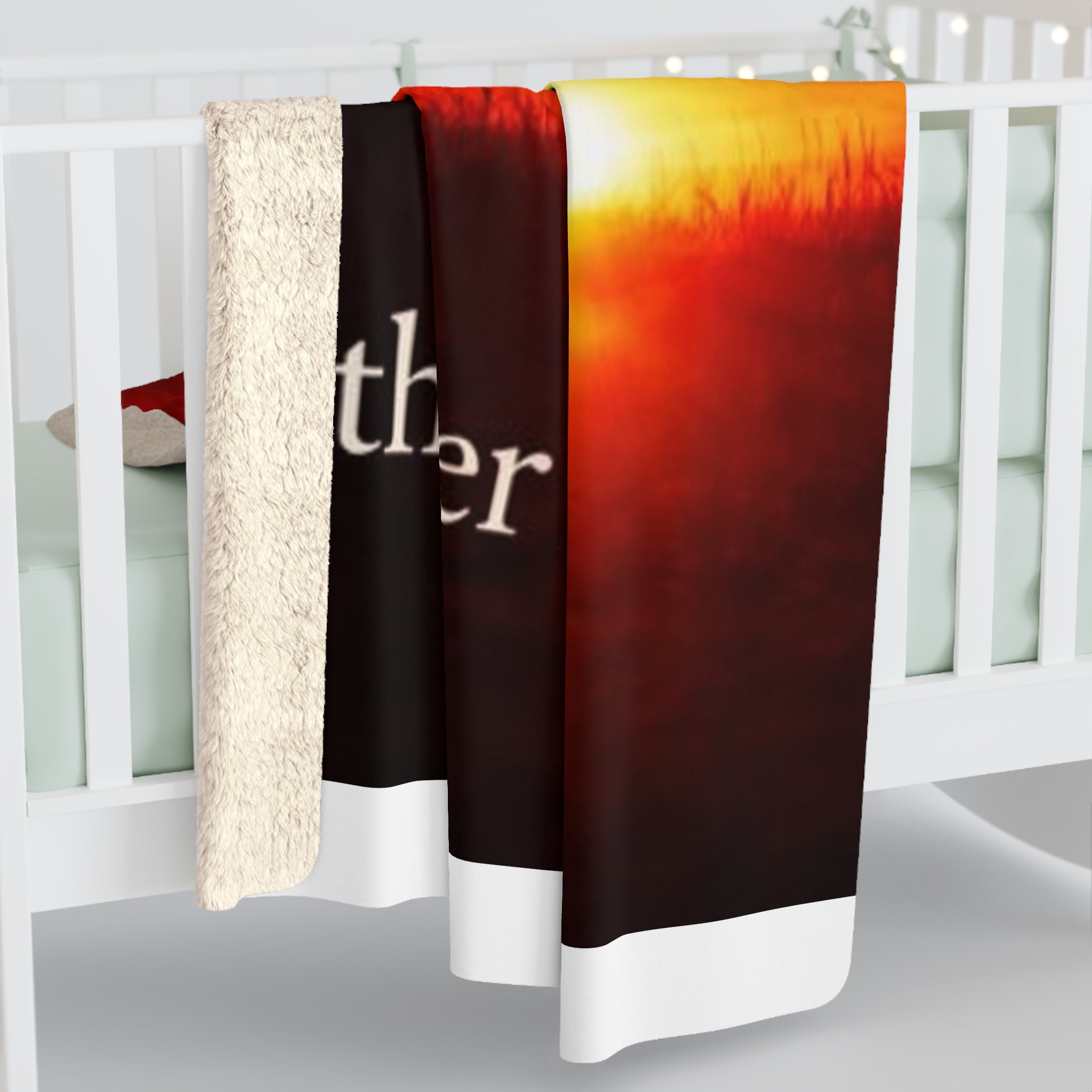 Faith Over Fear Christian Sherpa Blanket | Inspirational Scripture Throw | Cozy Faith-Based Home Decor