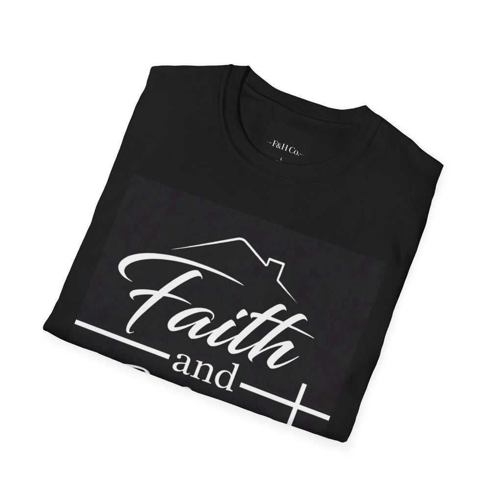 Faith & Home Co. Christian T-Shirt – Faith-Based Minimalist Logo Tee | Unisex