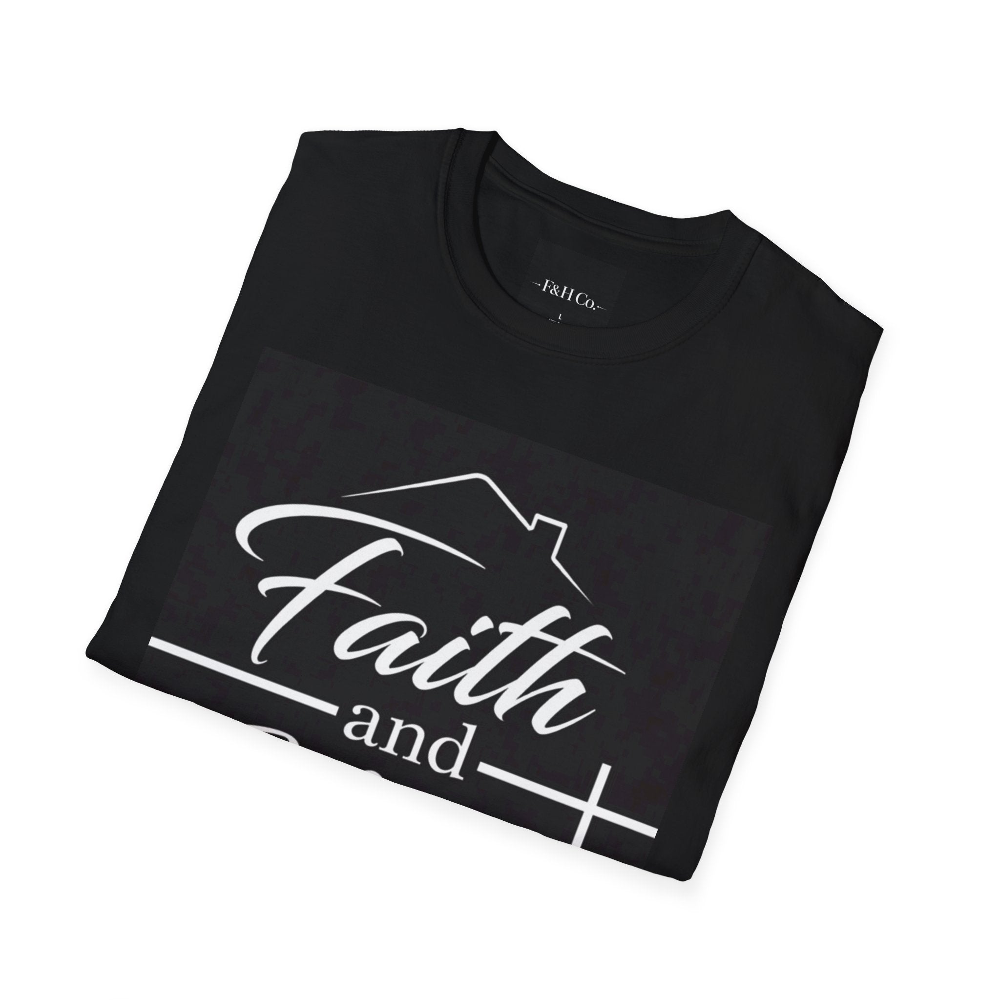 Faith & Home Co. Christian T-Shirt – Faith-Based Minimalist Logo Tee | Unisex