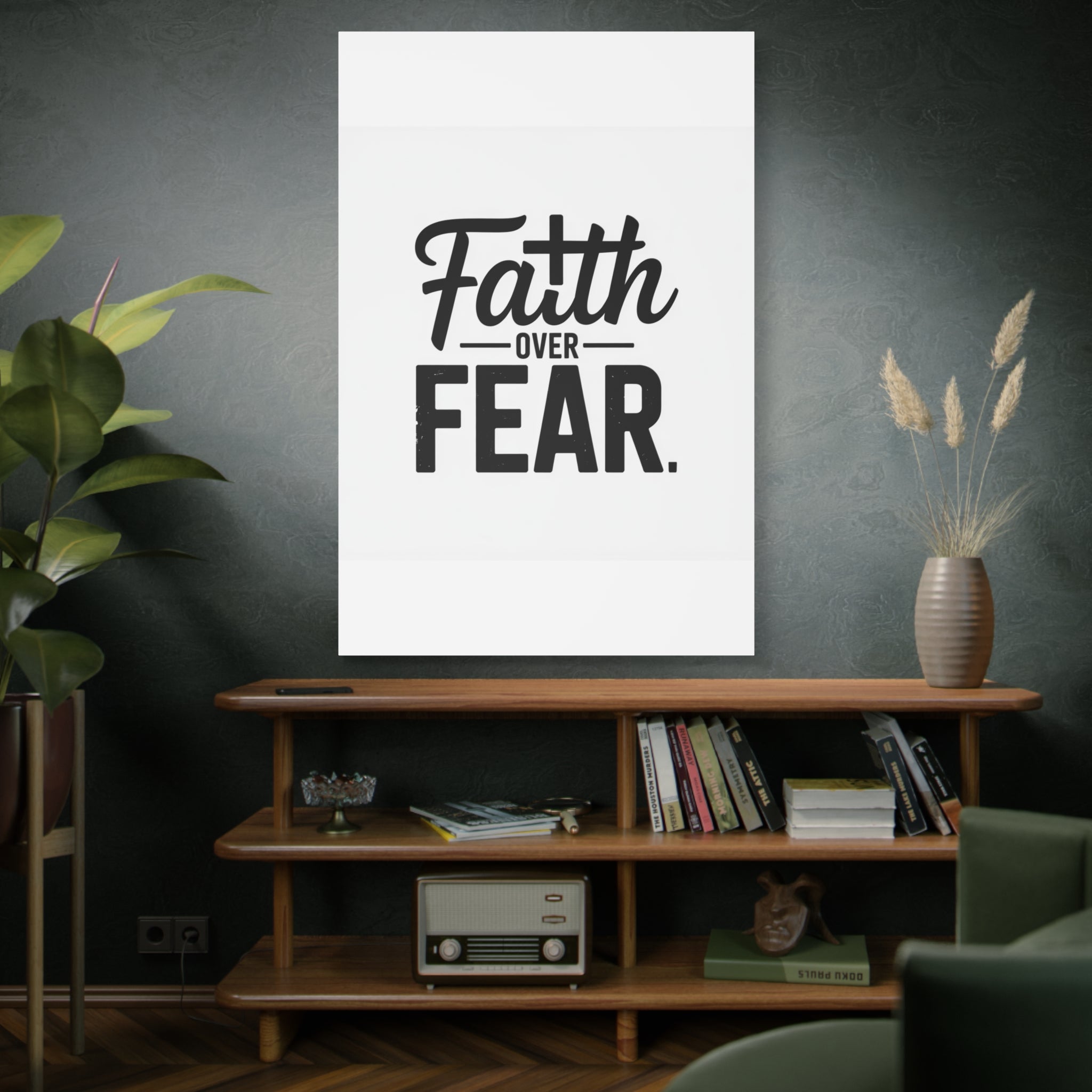 Faith Over Fear Matte Canvas Wall Art