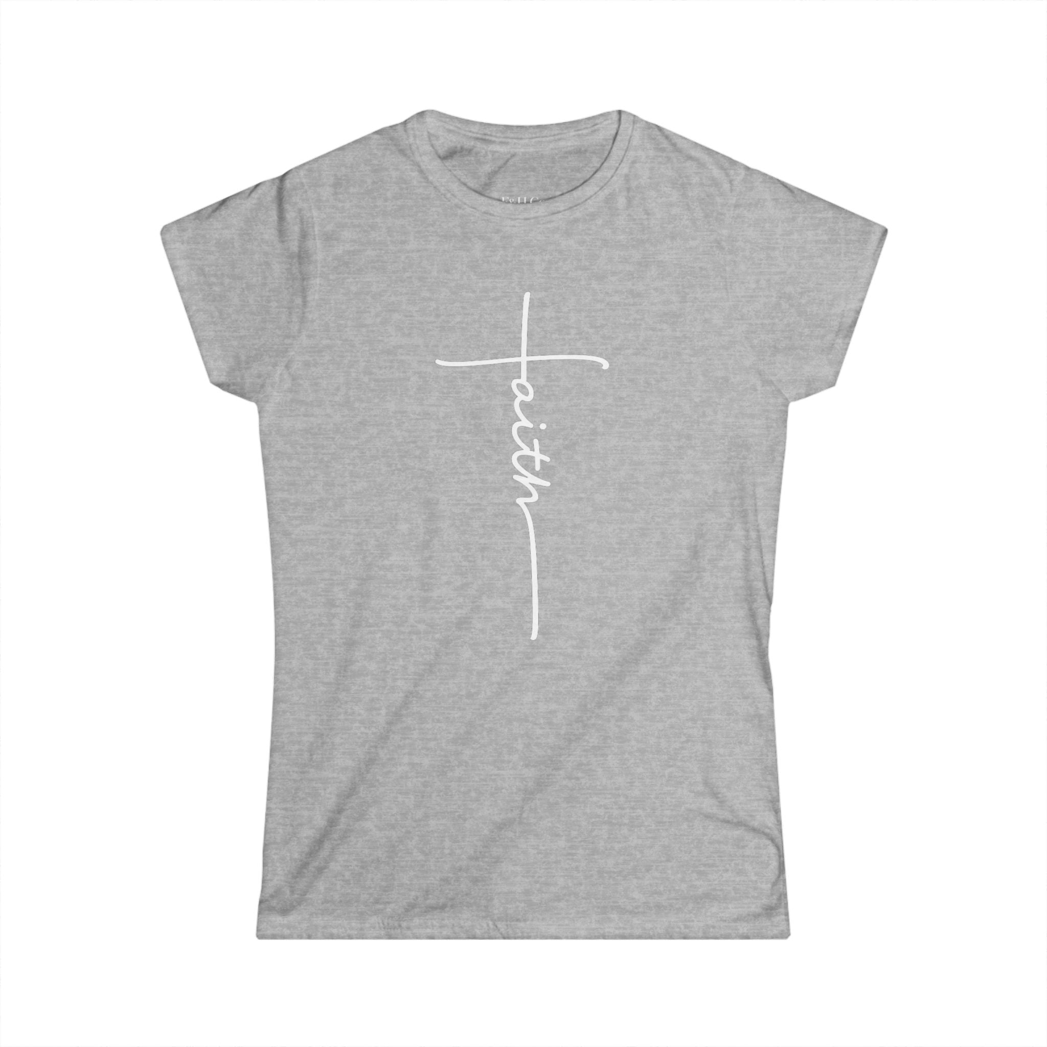 Faith Cross T-Shirt for Women – Inspirational Christian Graphic Tee | Faith and Home Co.