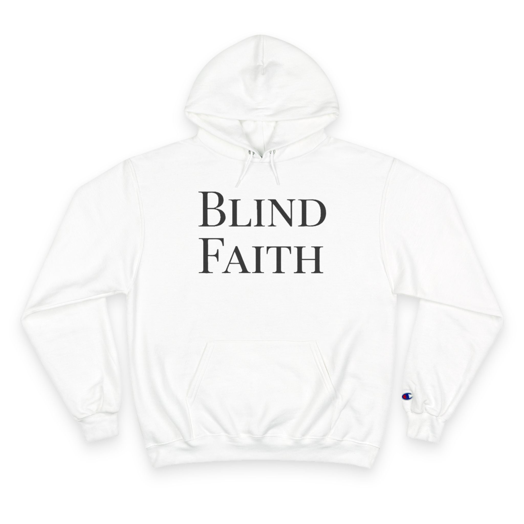 Blind Faith Hoodie | Minimalist Christian Champion Pullover | F&H Co. Back Print | Faith and Home Co