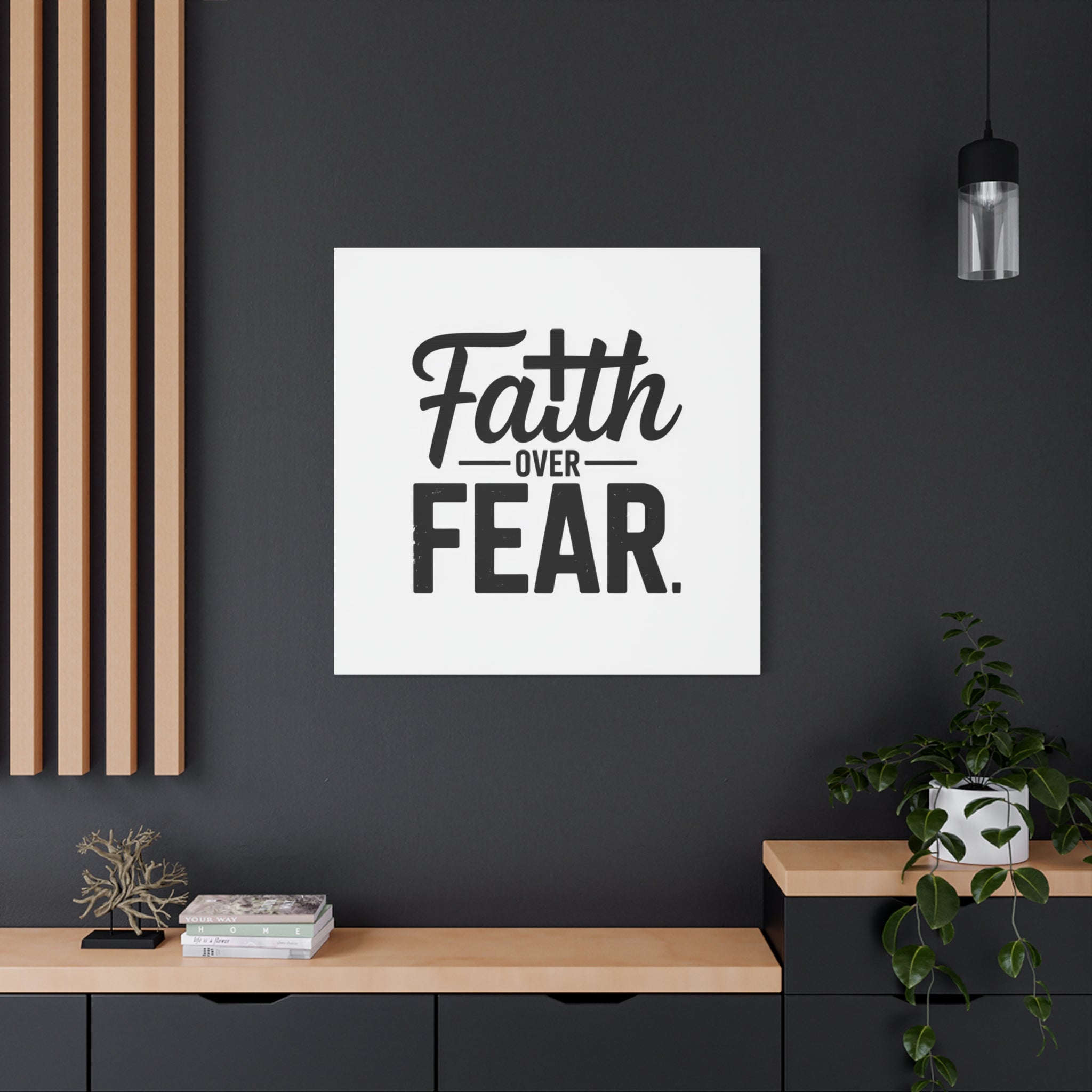Faith Over Fear Matte Canvas Wall Art