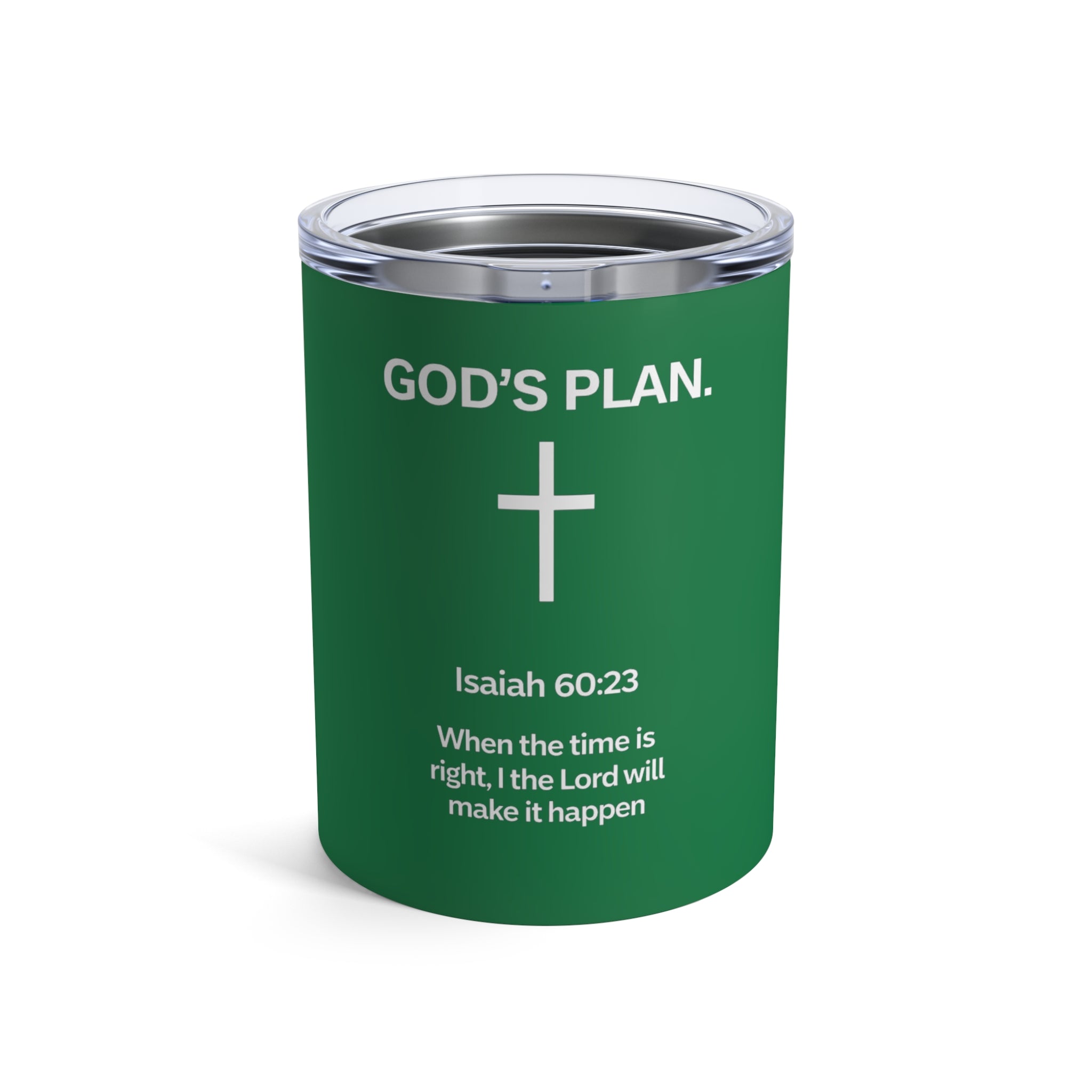 Christian Scripture Tumbler – “God’s Plan” Isaiah 60:22 | Inspirational Stainless Steel Cup, Multiple Colors