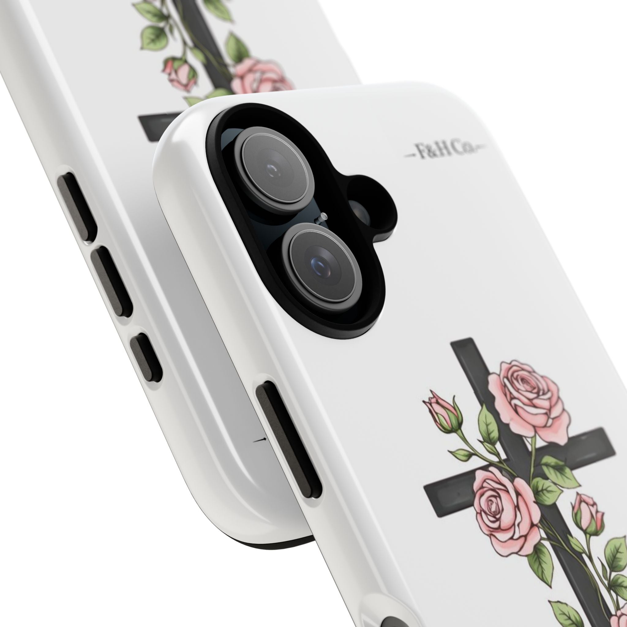 Floral Cross Christian Phone Case – Faith-Inspired Protective iPhone Case | Faith & Home Co.