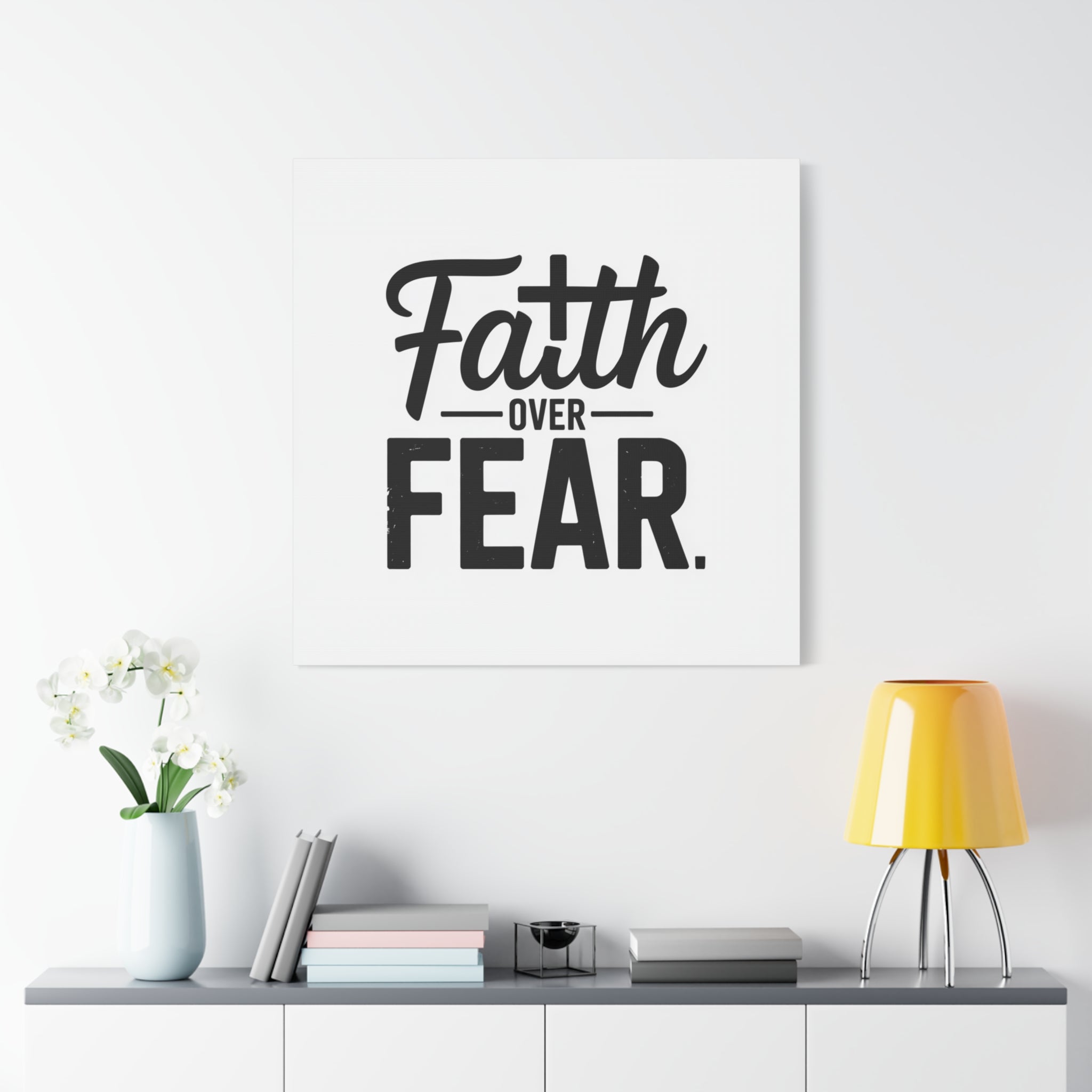 Faith Over Fear Matte Canvas Wall Art