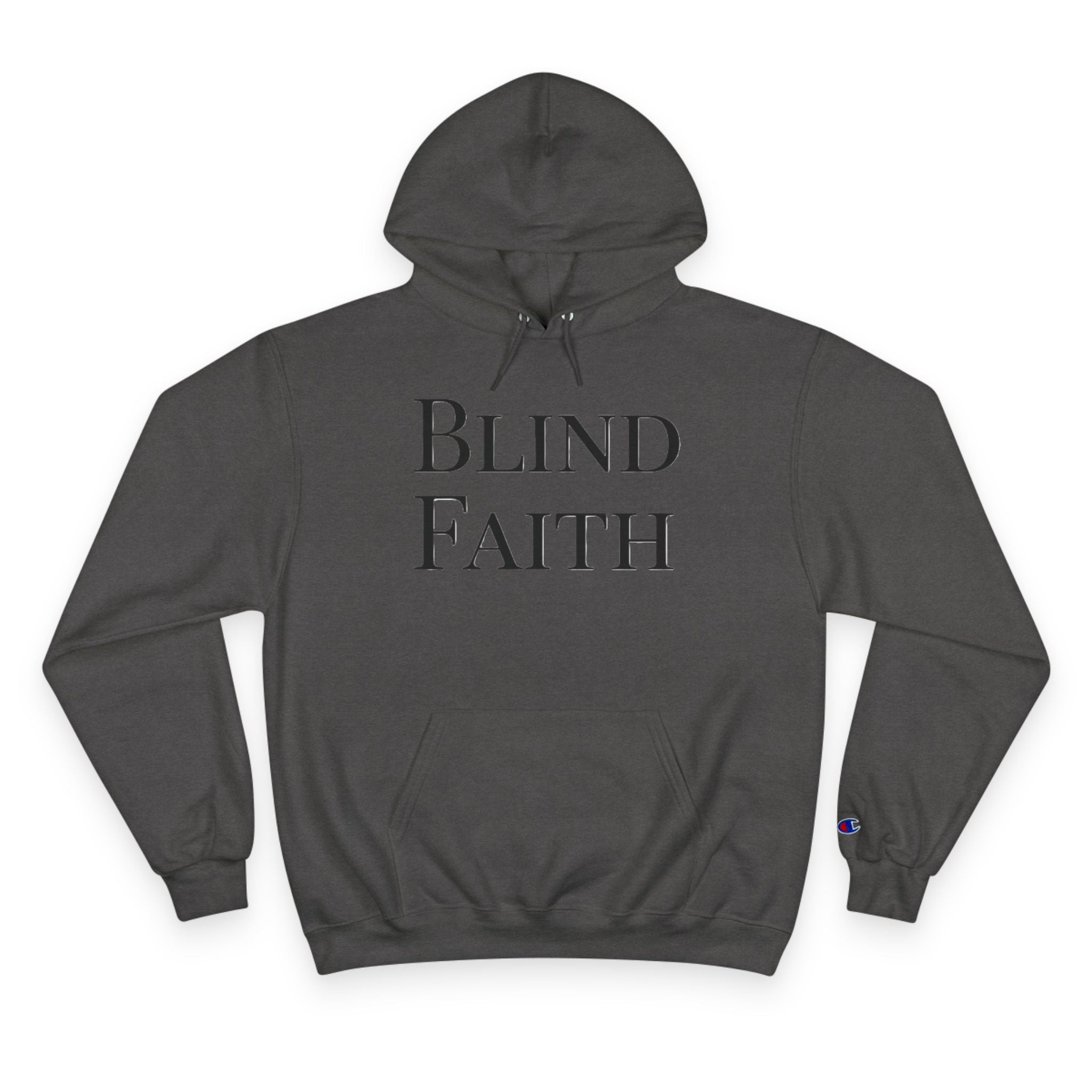 Blind Faith Hoodie | Minimalist Christian Champion Pullover | F&H Co. Back Print | Faith and Home Co