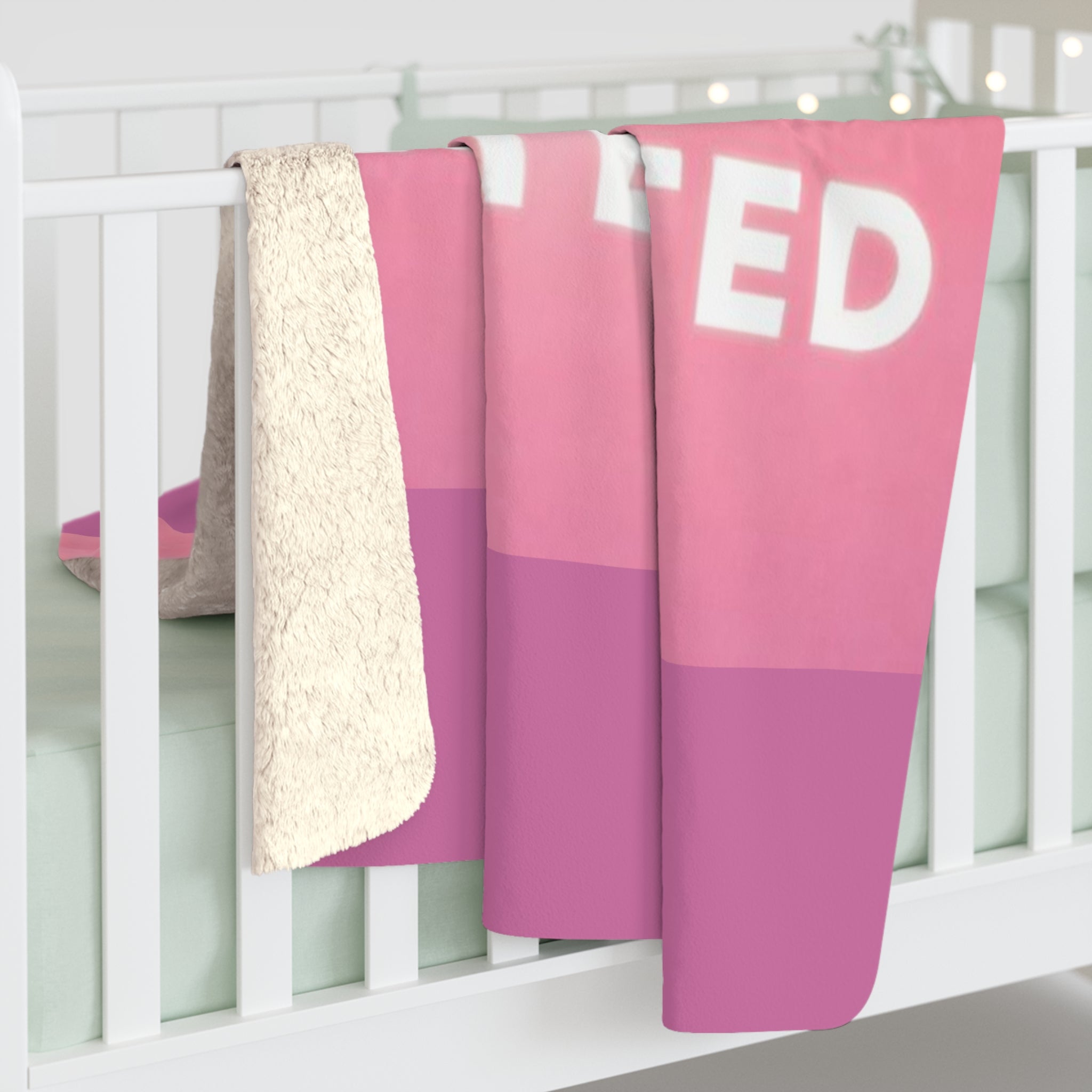 Protected Christian Sherpa Blanket | Faith-Based Inspirational Throw | Cozy Religious Home Decor