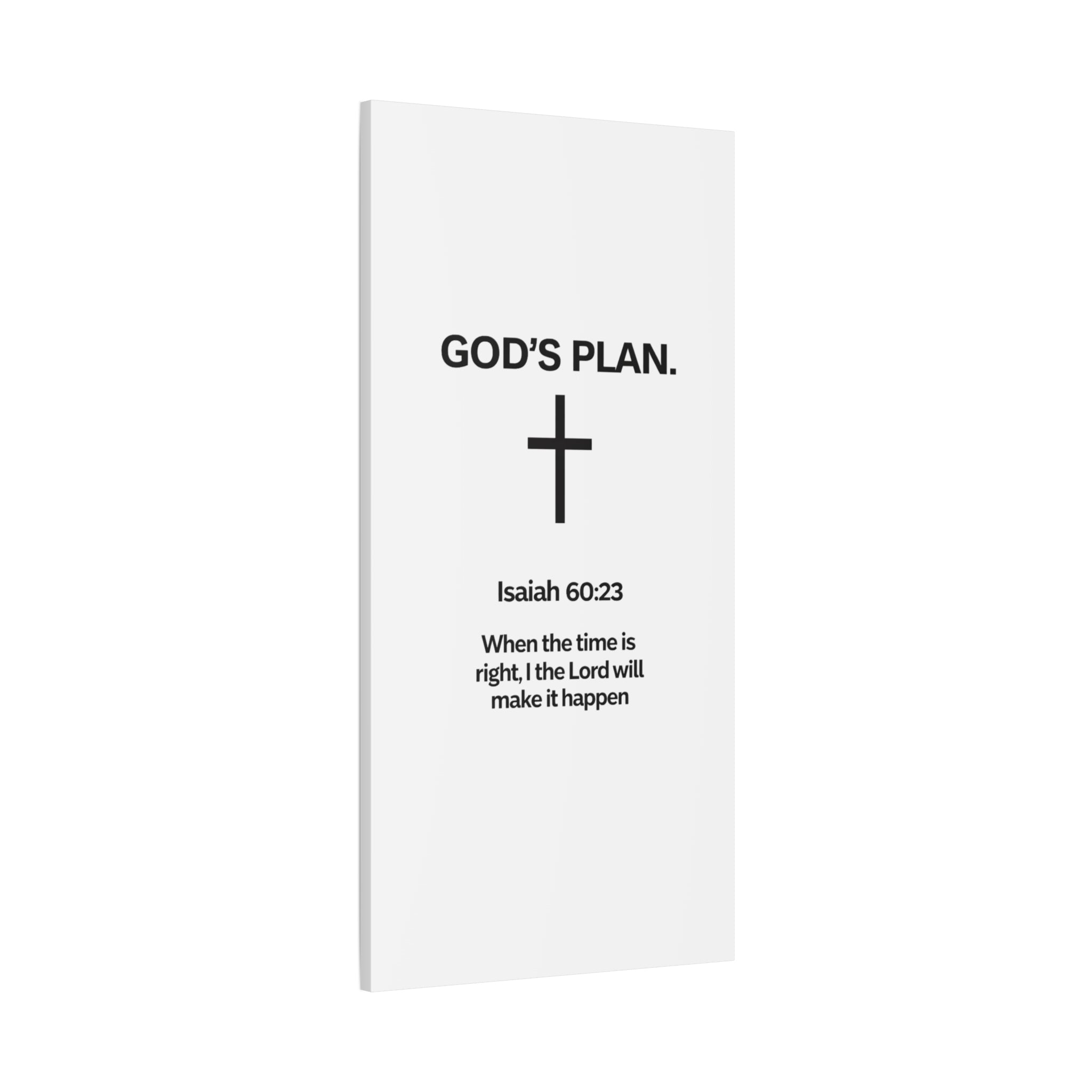 “God’s Plan” Christian Canvas Wall Art – Modern Scripture Decor for Home & Office