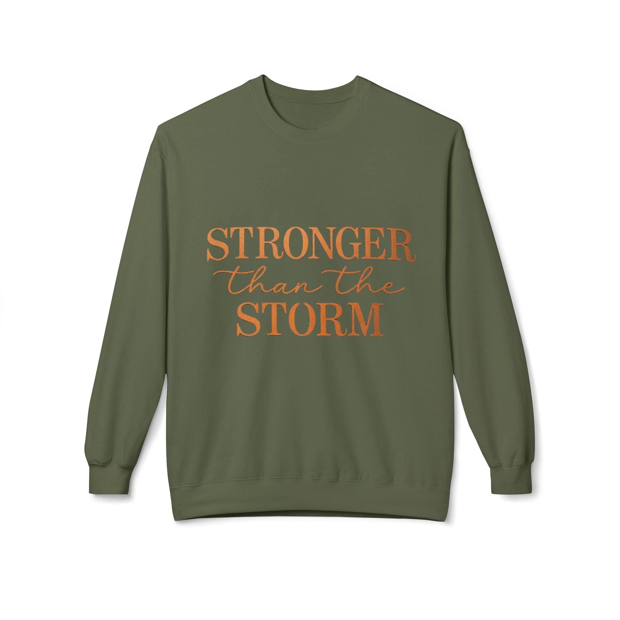 Stronger Than the Storm Sweatshirt – Inspirational Christian Crewneck | Cozy Faith-Based Encouragement Pullover