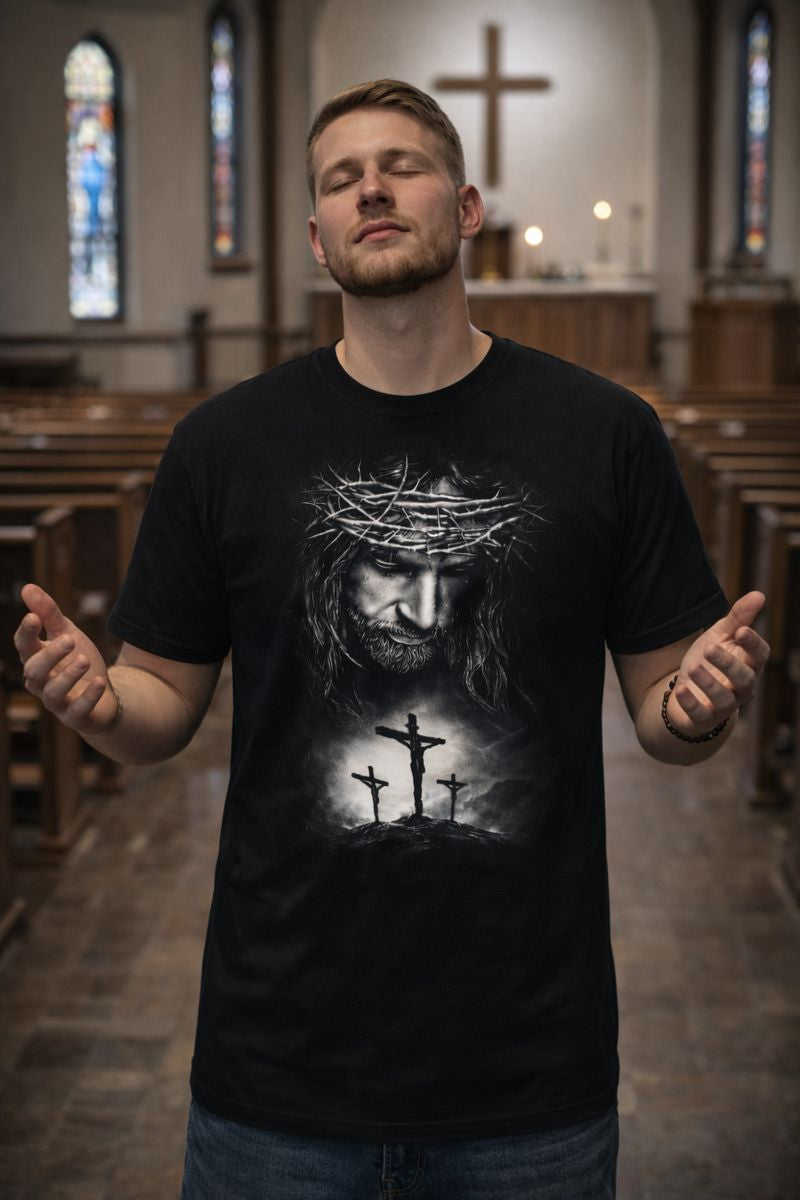 Philippians 4:13 Christian T-Shirt – “I Can Do All Things Through Christ” Faith Cross Graphic Tee