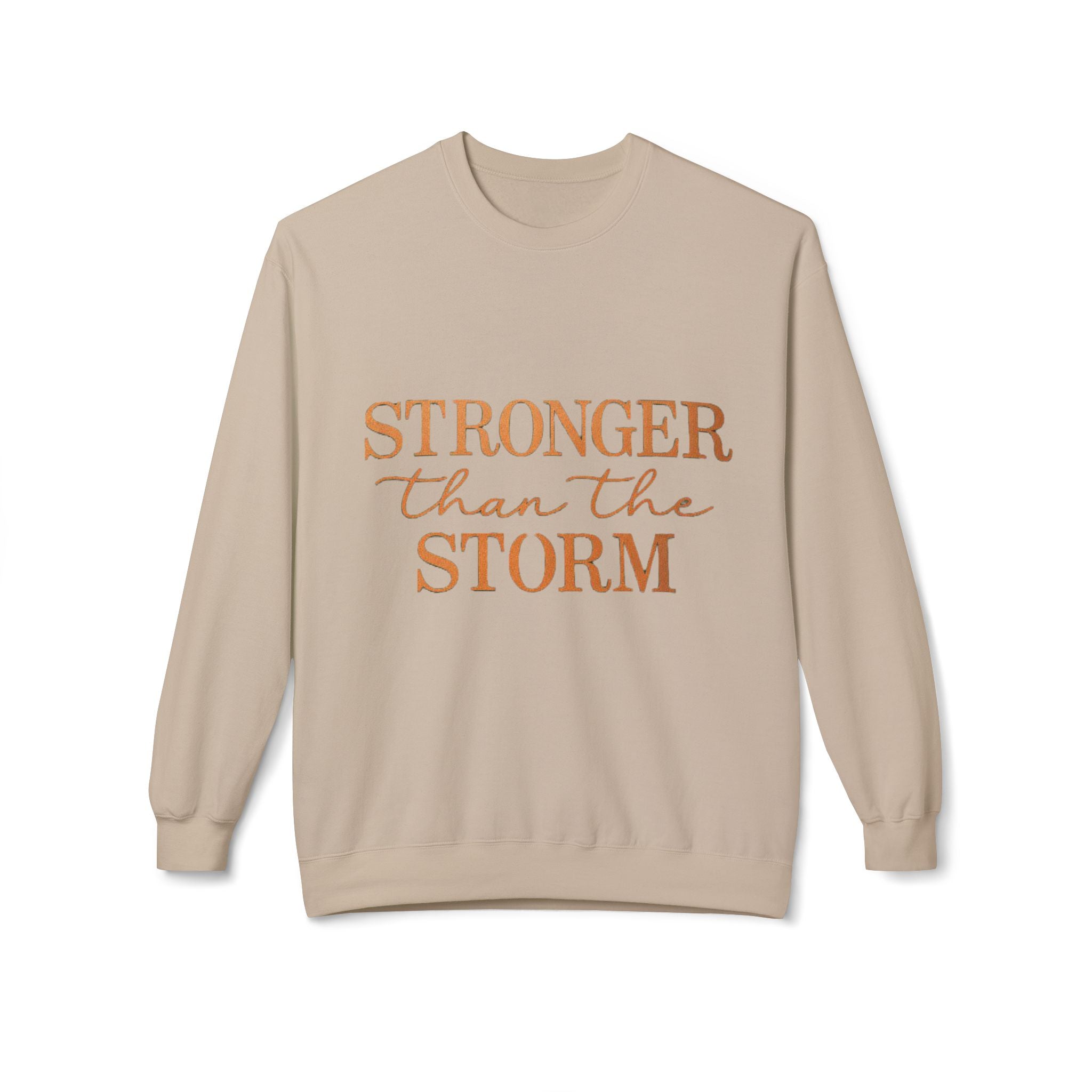 Stronger Than the Storm Sweatshirt – Inspirational Christian Crewneck | Cozy Faith-Based Encouragement Pullover
