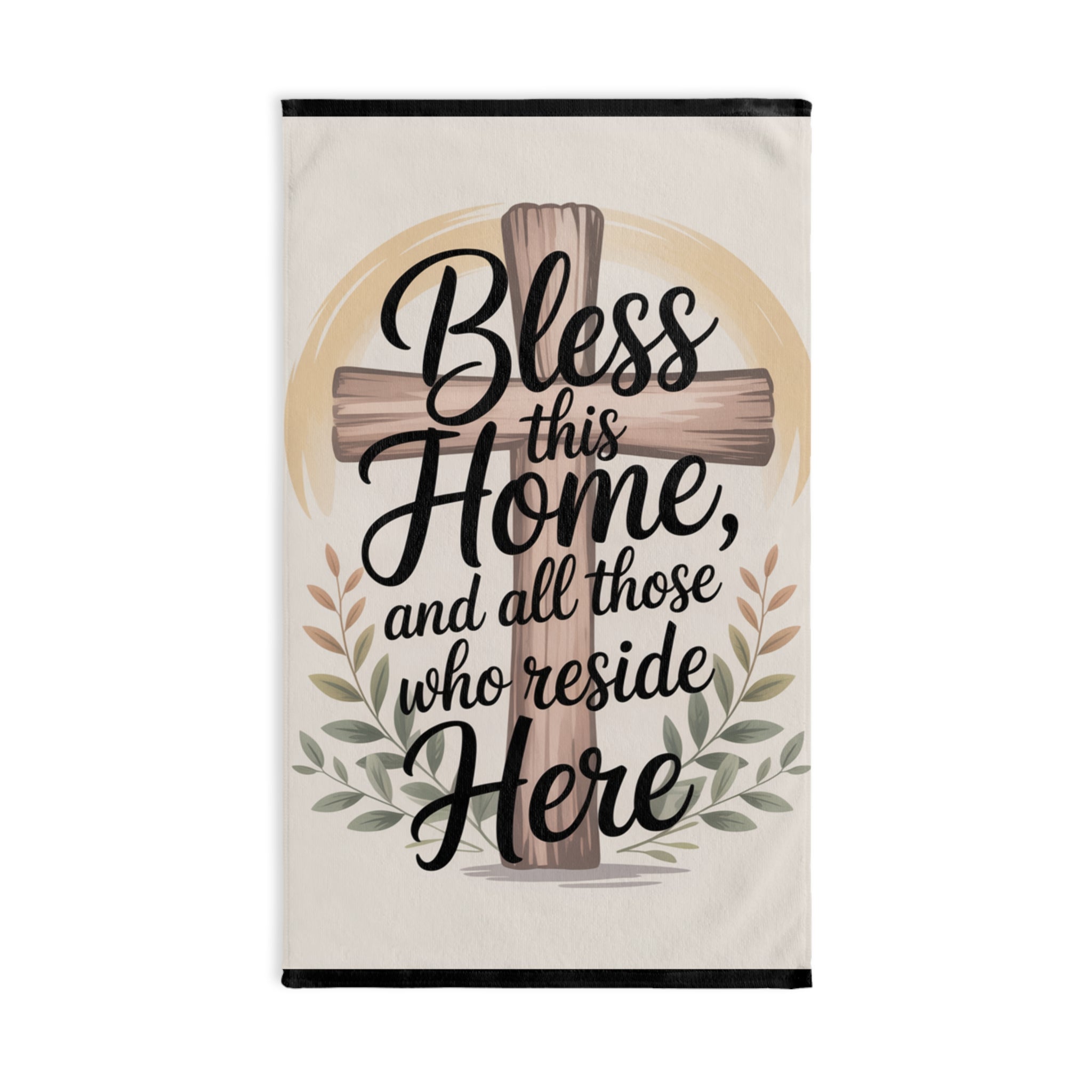“Bless This Home” Christian Hand Towel – Faith-Inspired Kitchen & Bathroom Décor | Faith & Home Co.