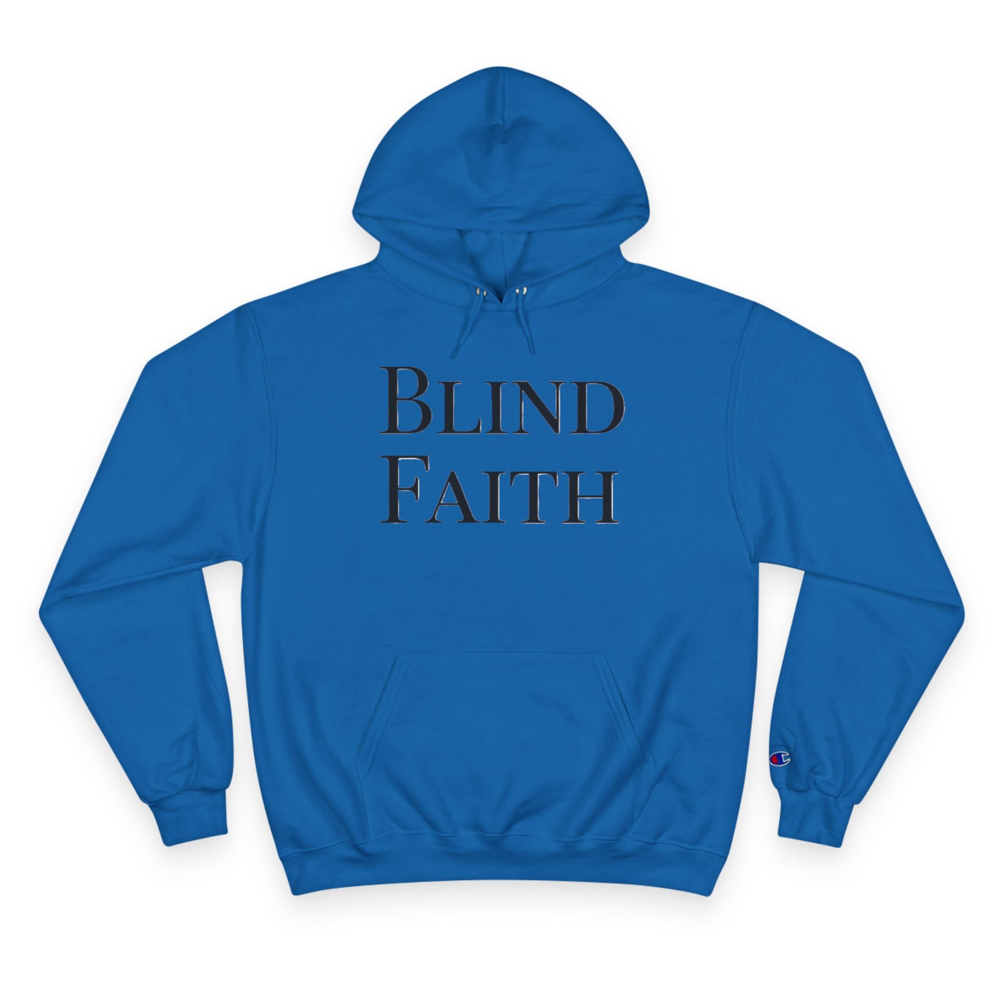 Blind Faith Hoodie | Minimalist Christian Champion Pullover | F&H Co. Back Print | Faith and Home Co
