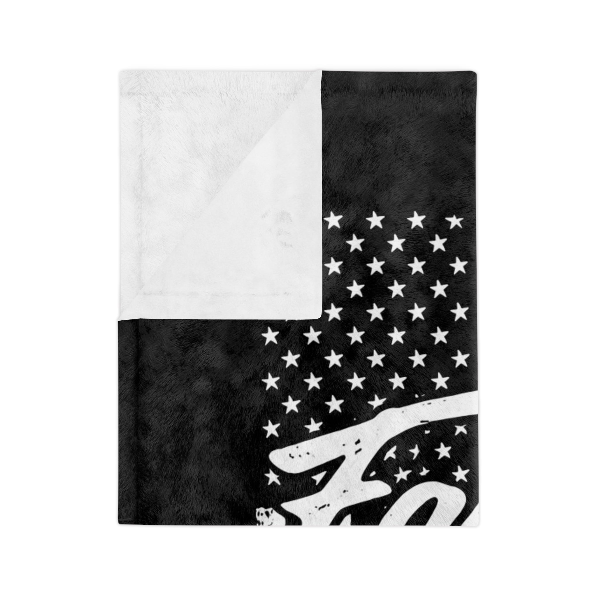 Faith Over Fear Blanket – Christian Throw Blanket with American Flag & Cross | Freedom Inspirational Fleece Gift