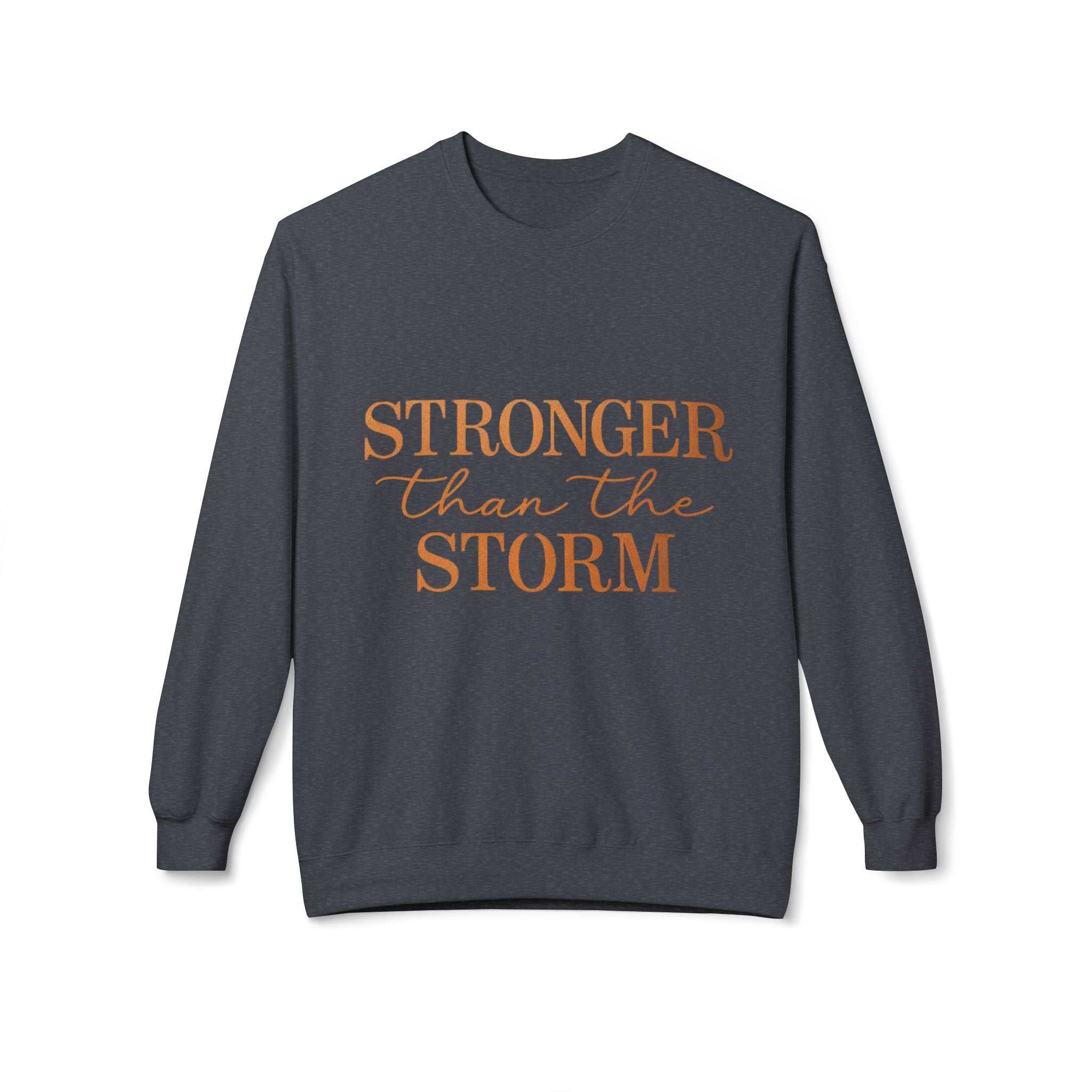 Stronger Than the Storm Sweatshirt – Inspirational Christian Crewneck | Cozy Faith-Based Encouragement Pullover