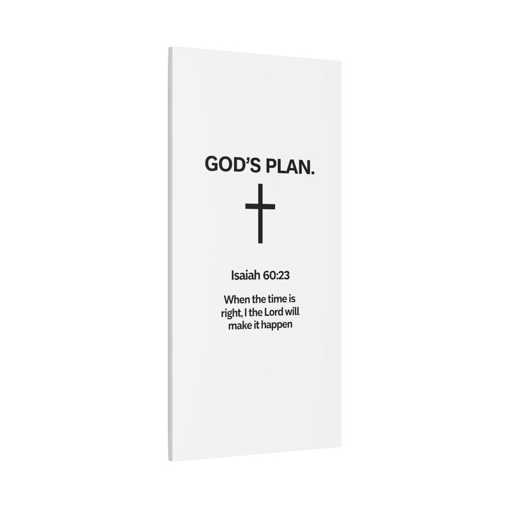 “God’s Plan” Christian Canvas Wall Art – Modern Scripture Decor for Home & Office