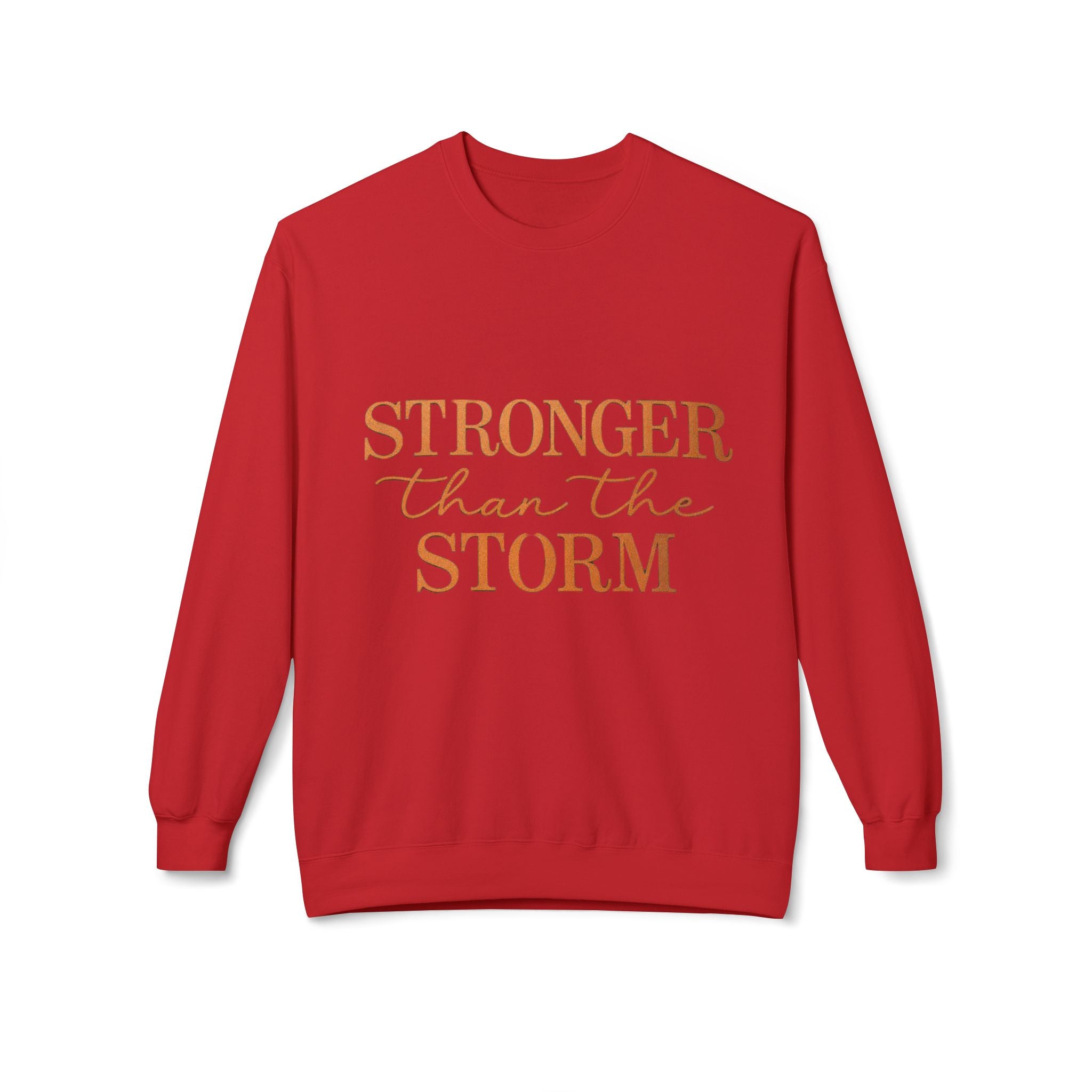 Stronger Than the Storm Sweatshirt – Inspirational Christian Crewneck | Cozy Faith-Based Encouragement Pullover
