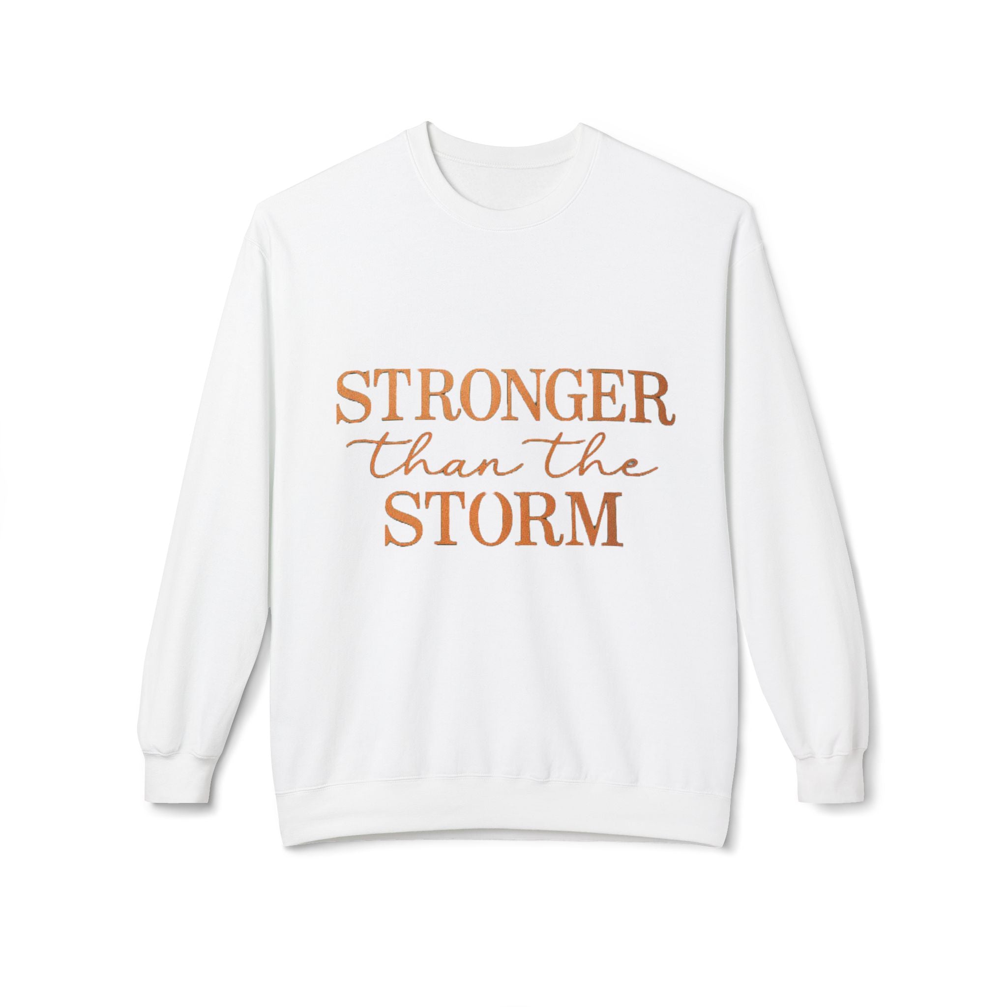 Stronger Than the Storm Sweatshirt – Inspirational Christian Crewneck | Cozy Faith-Based Encouragement Pullover