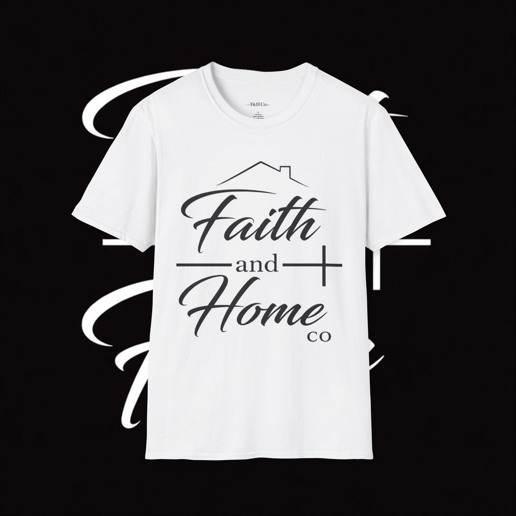 Faith & Home Co. Christian T-Shirt – Faith-Based Minimalist Logo Tee | Unisex