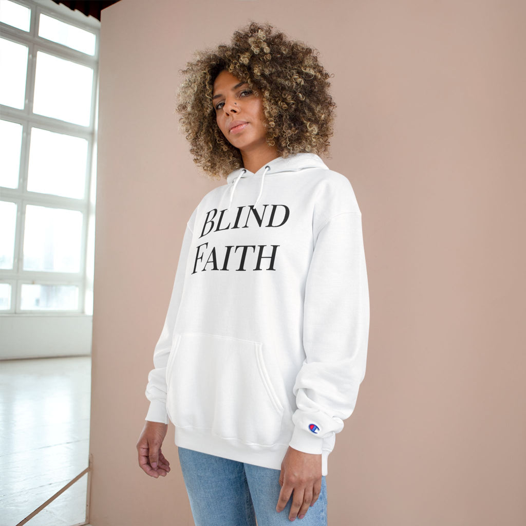Blind Faith Hoodie | Minimalist Christian Champion Pullover | F&H Co. Back Print | Faith and Home Co