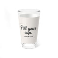 “Fill Your Cup” Christian Glass – Psalm 23:5 Faith-Inspired Drinkware | Faith & Home Co.