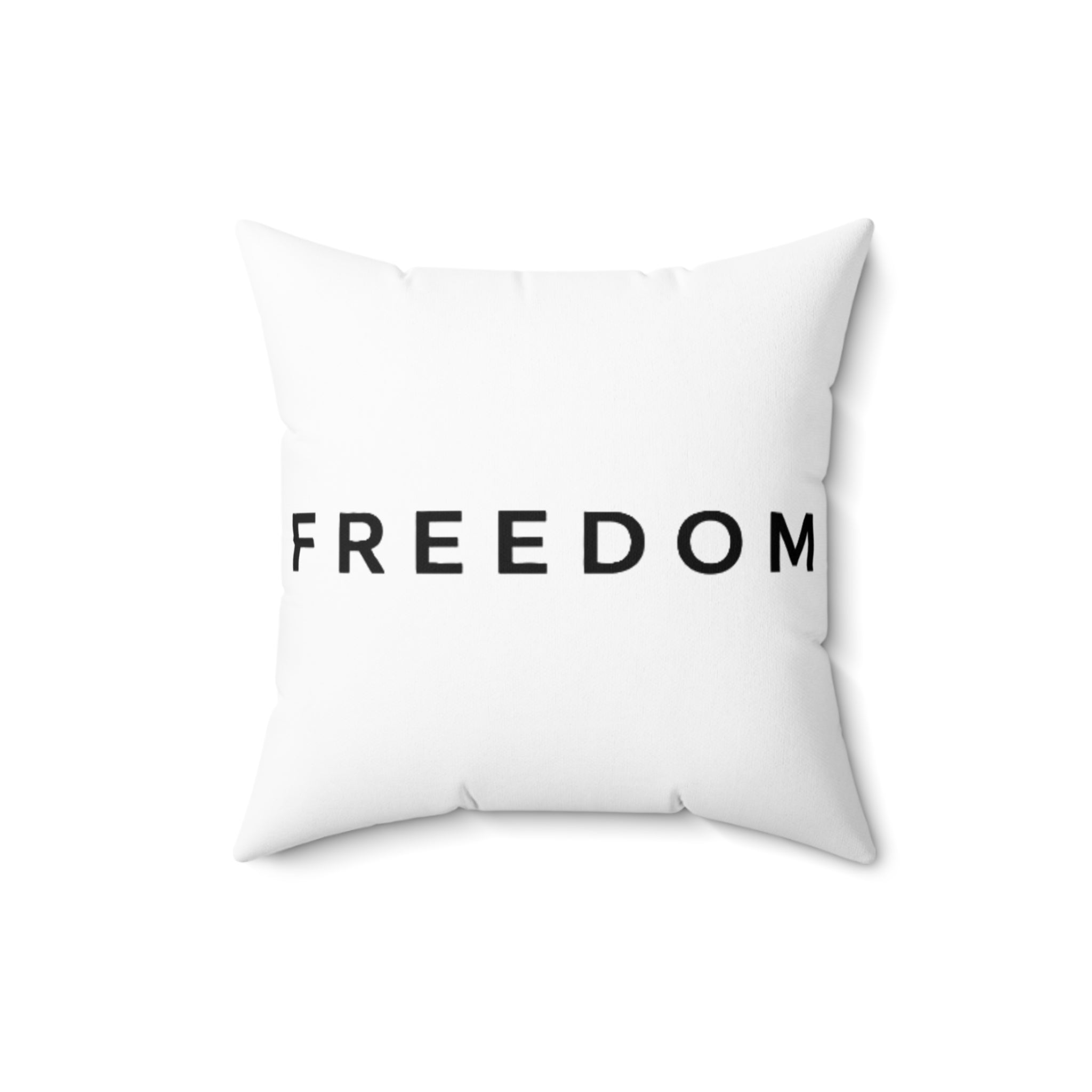 Faith Over Fear Throw Pillow – Christian Home Decor | Patriotic Flag & Cross Design