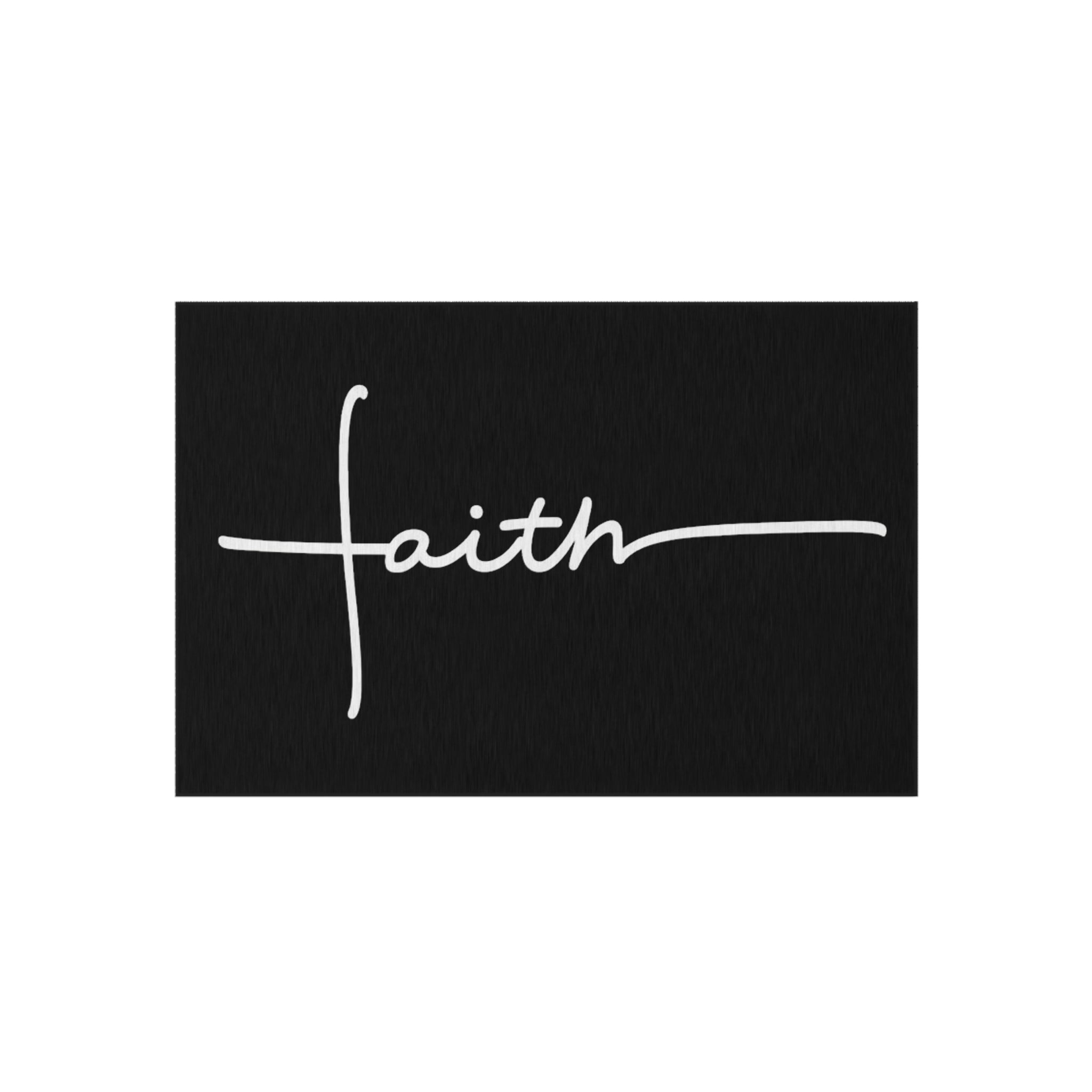 "Faith-Inspired Floor Mat – Christian Welcome Mat | Durable, Non-Slip, Indoor/Outdoor Rug | Modern Religious Home Decor – Available in Multiple Colors"